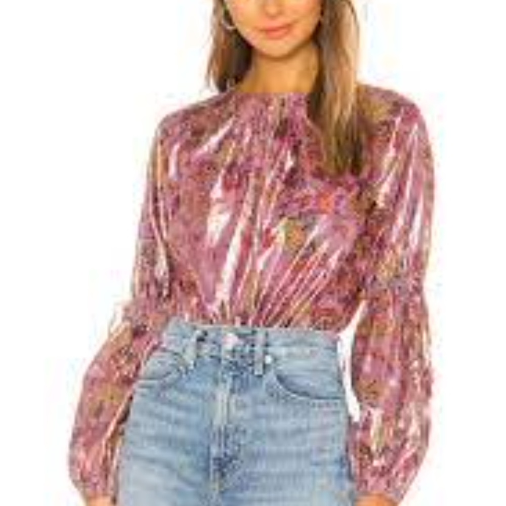 Tularosa Revolve Pink Long Sleeve Body Suit